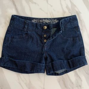 Express denim shorts